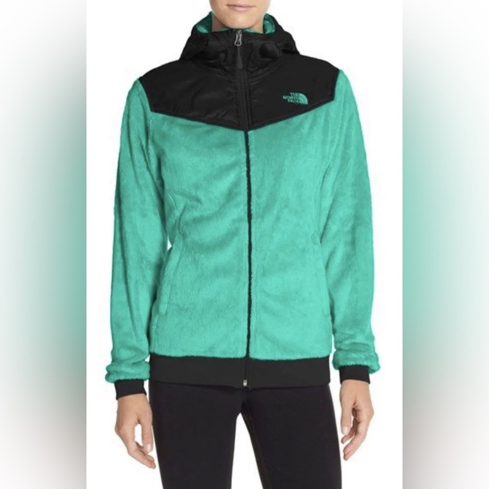 The North Face Women's Oso Full Zip Hooded Fleece Jacket Kokomo Green size large